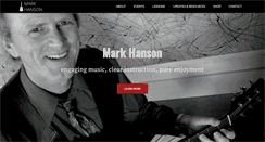 Desktop Screenshot of markhansonguitar.com