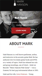 Mobile Screenshot of markhansonguitar.com